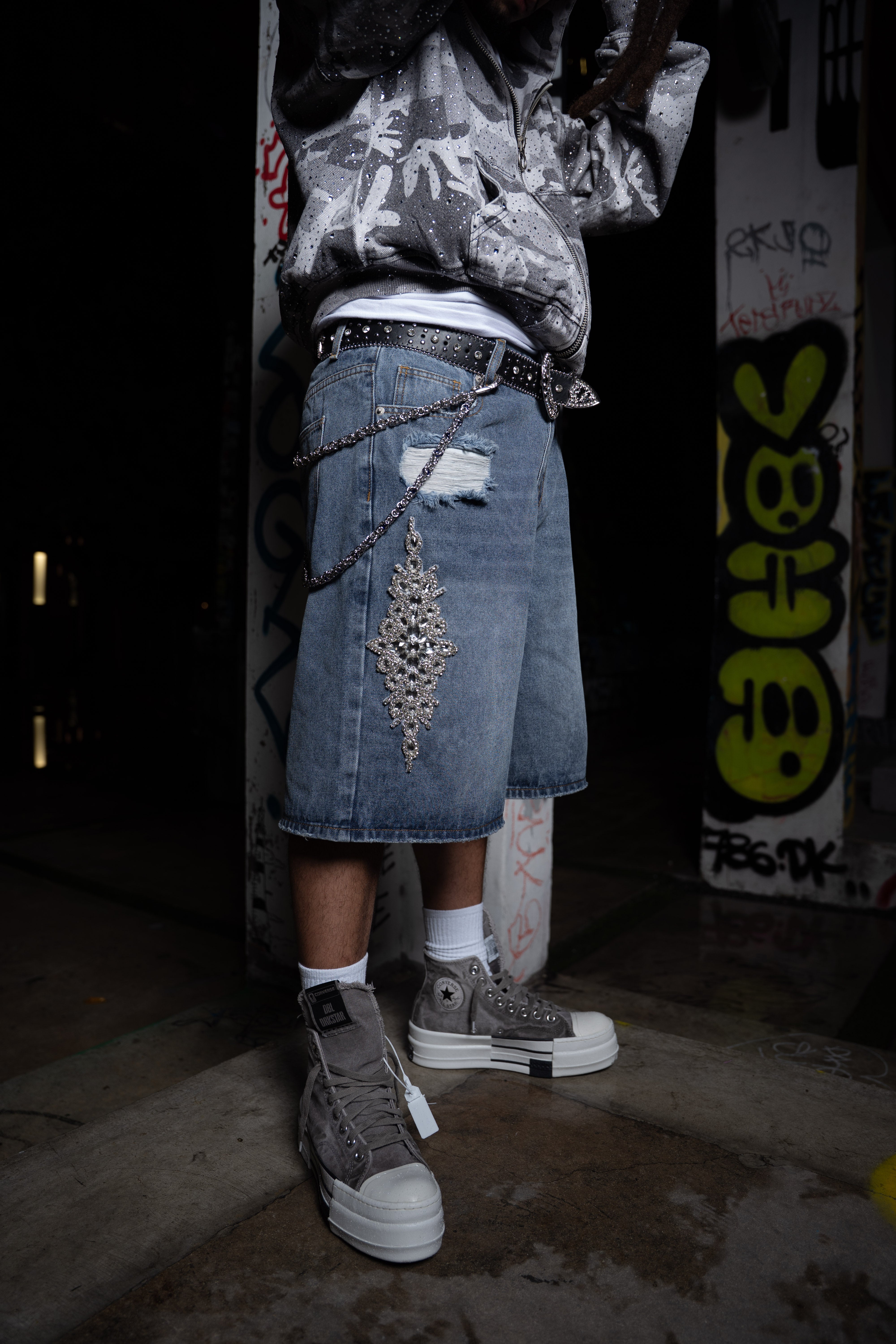 Blue Dagger Jorts