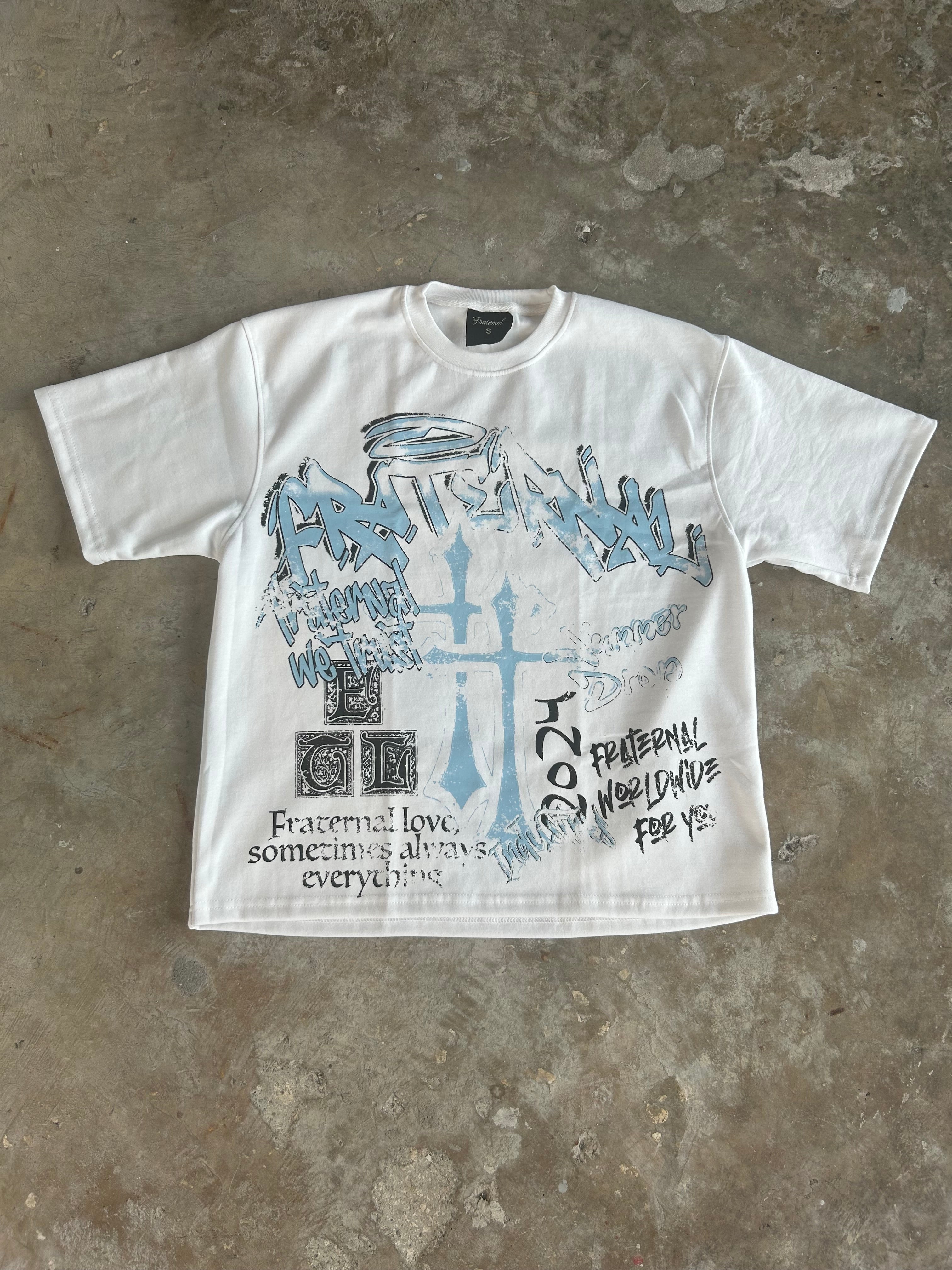Baby Blue Double Cross TShirt