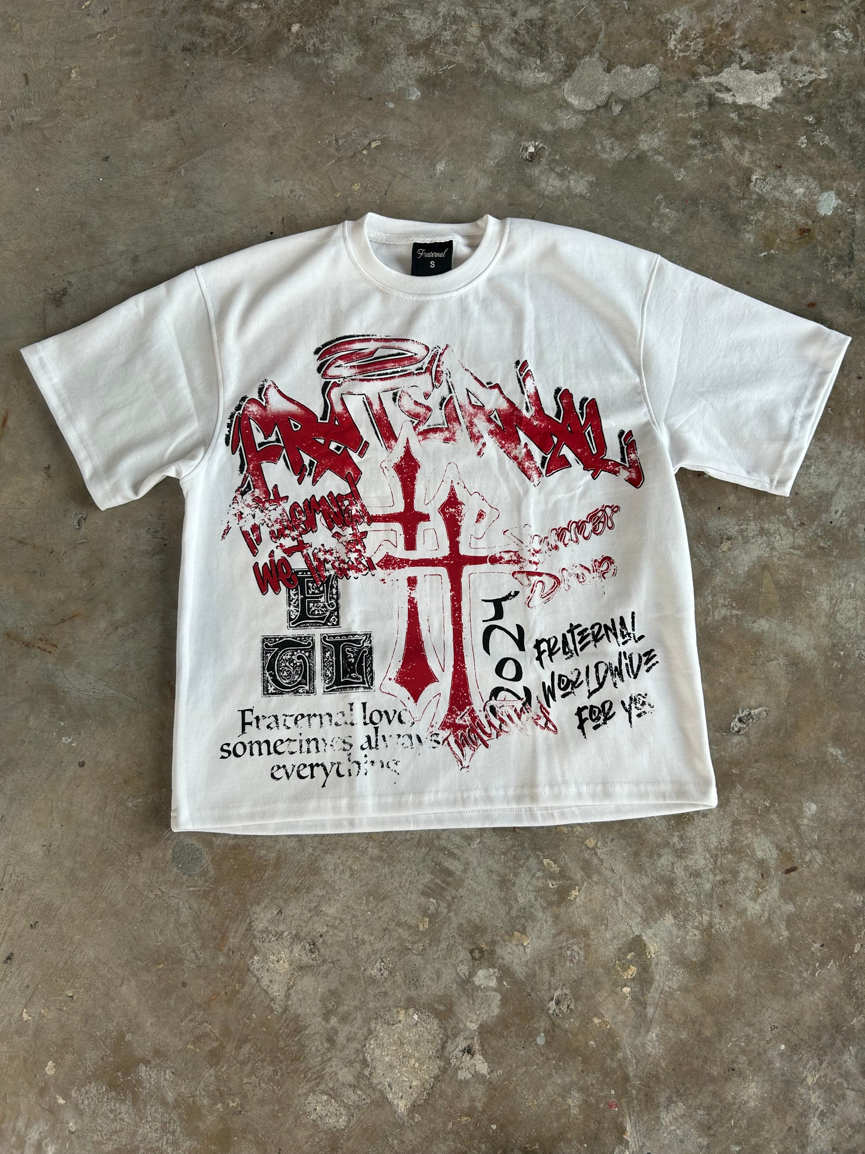 Red Double Cross Tshirt