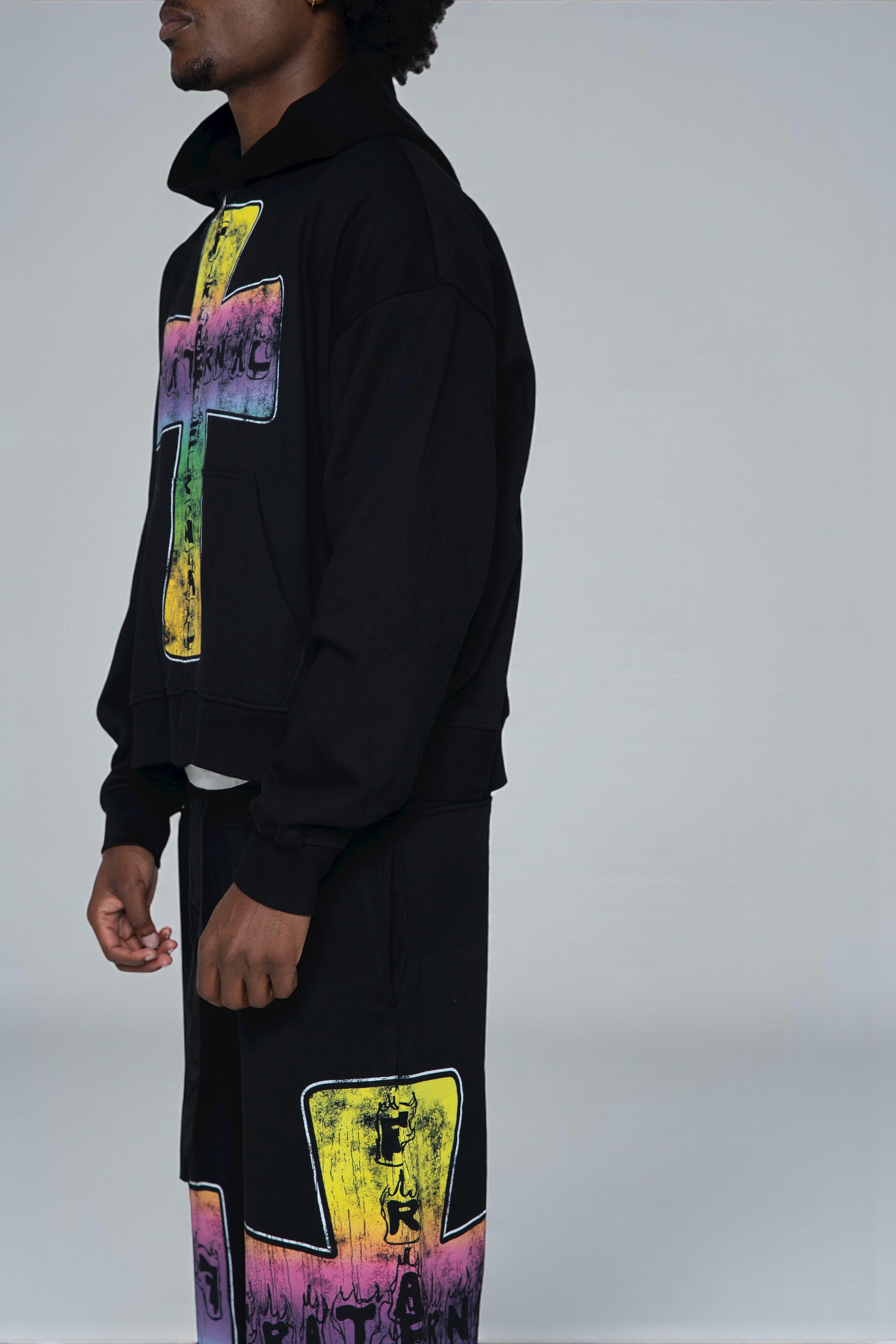 Black Blaze Of Faith Hoodie