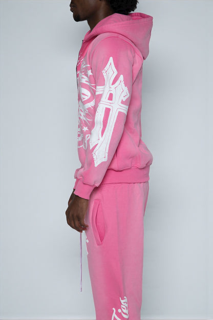 Pink OG Zip-Up Hoodie