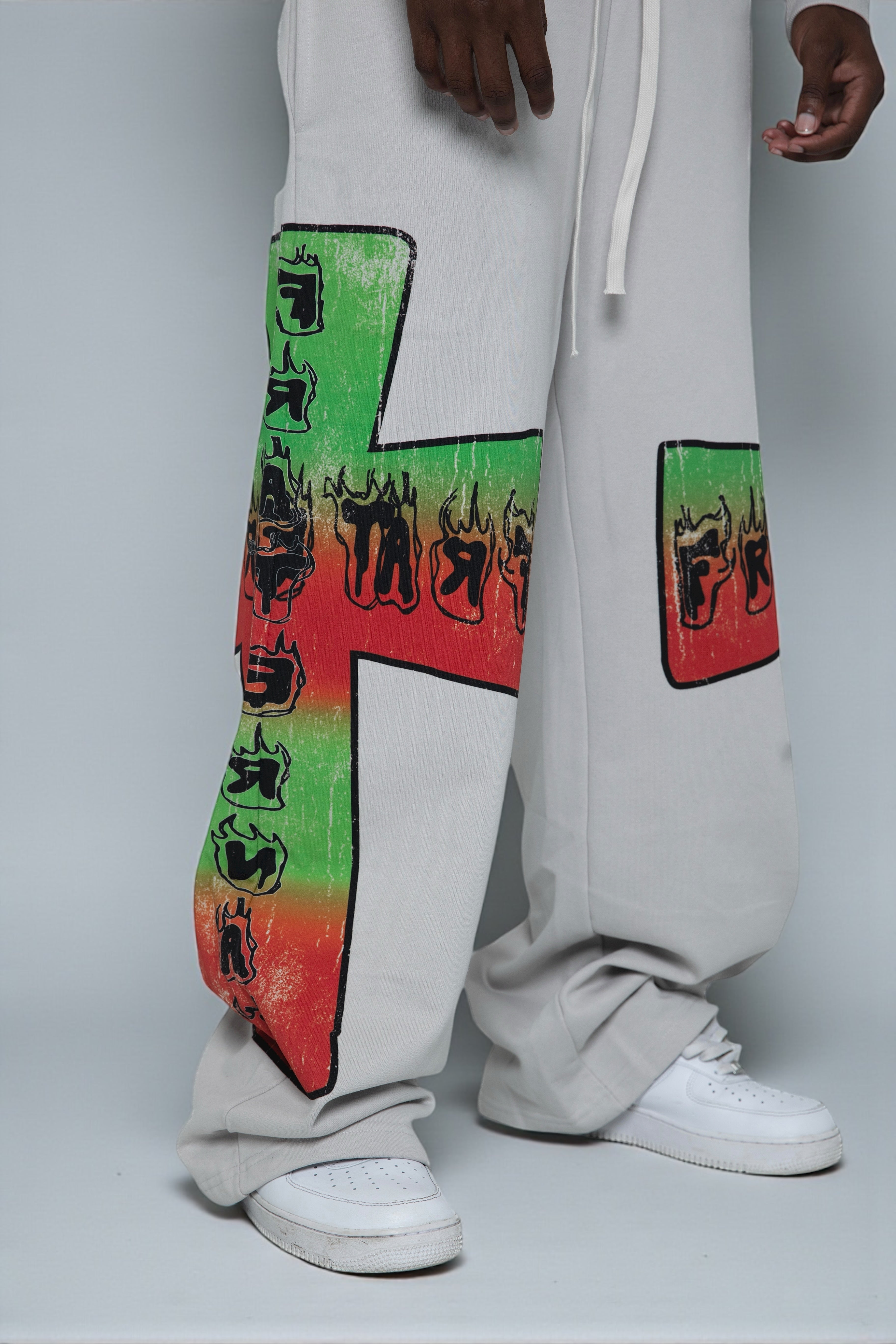 Grey Blaze Of Faith Sweatpants