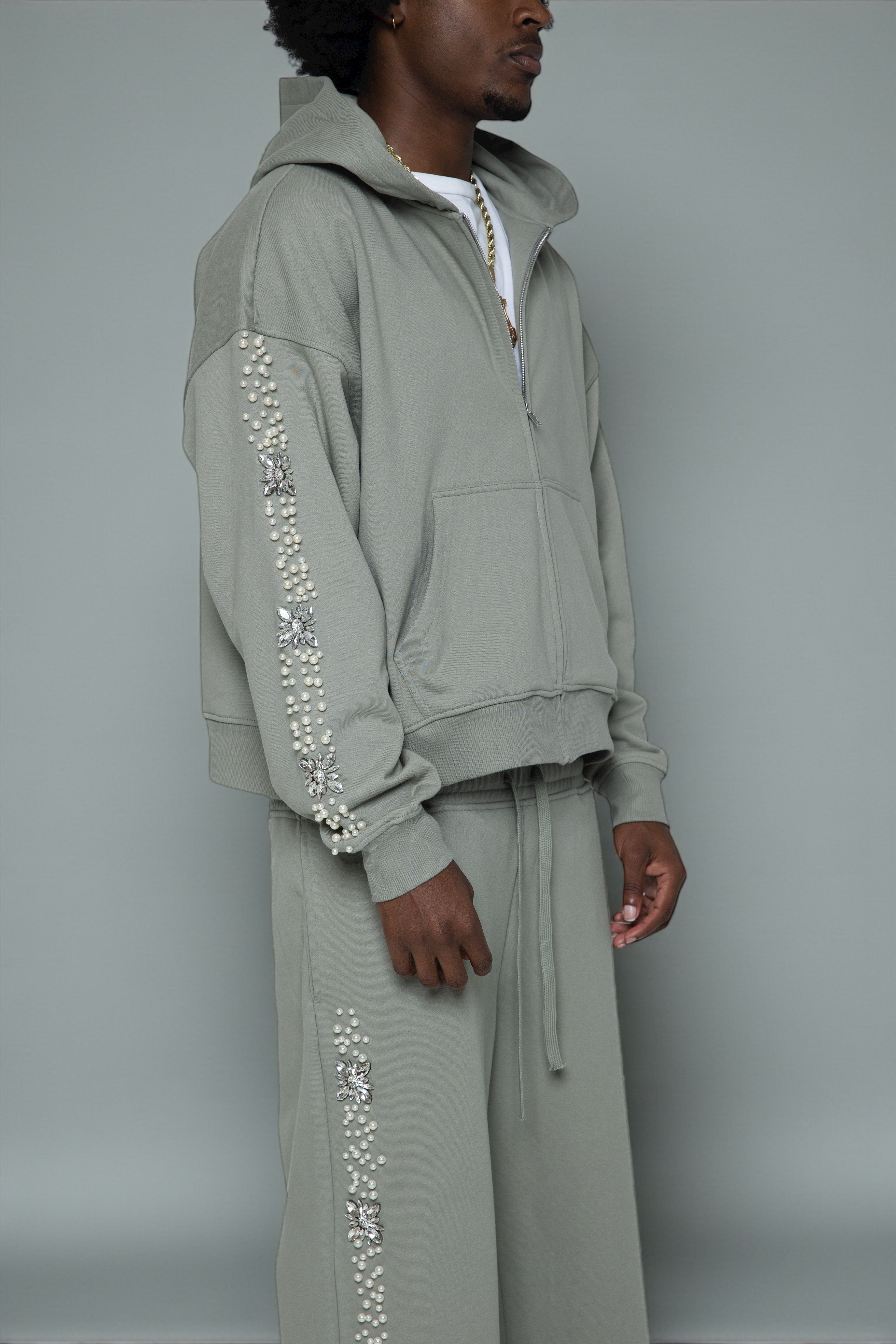 Olive What The Pearl Hoodie