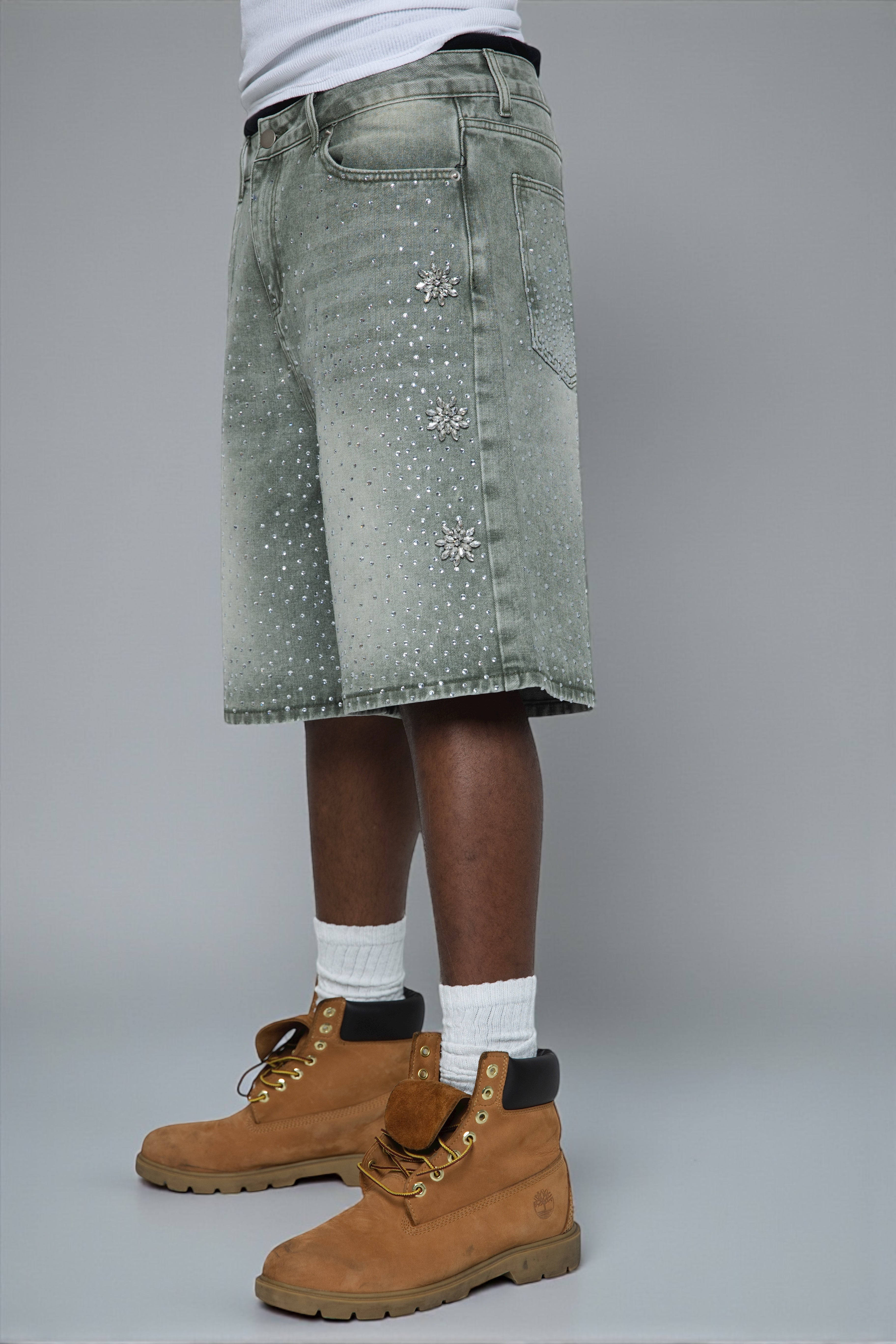 Washed Olive Astro Jorts