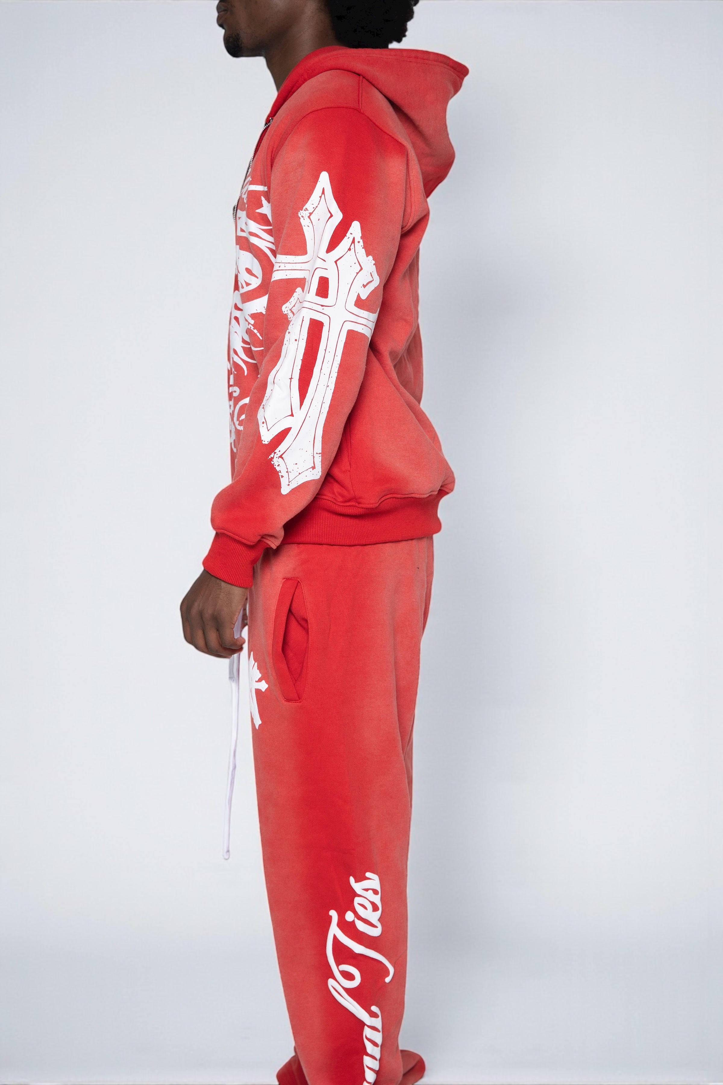 Red OG Zip-Up Hoodie