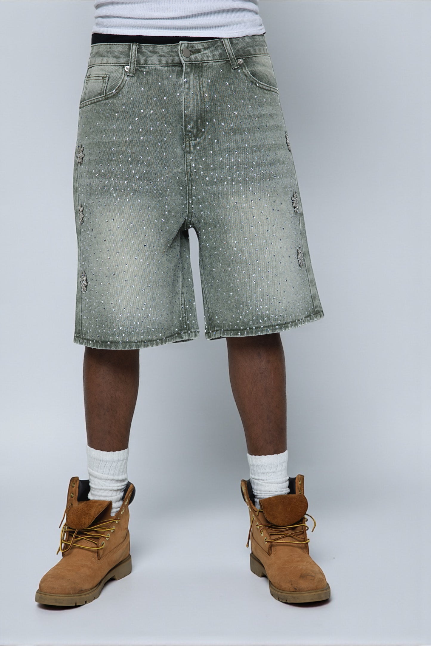 Washed Olive Astro Jorts