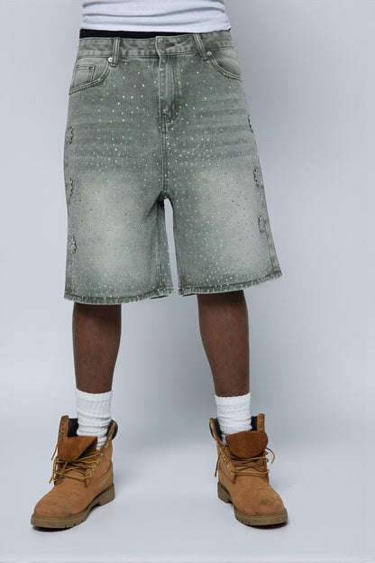 Washed Olive Astro Jorts