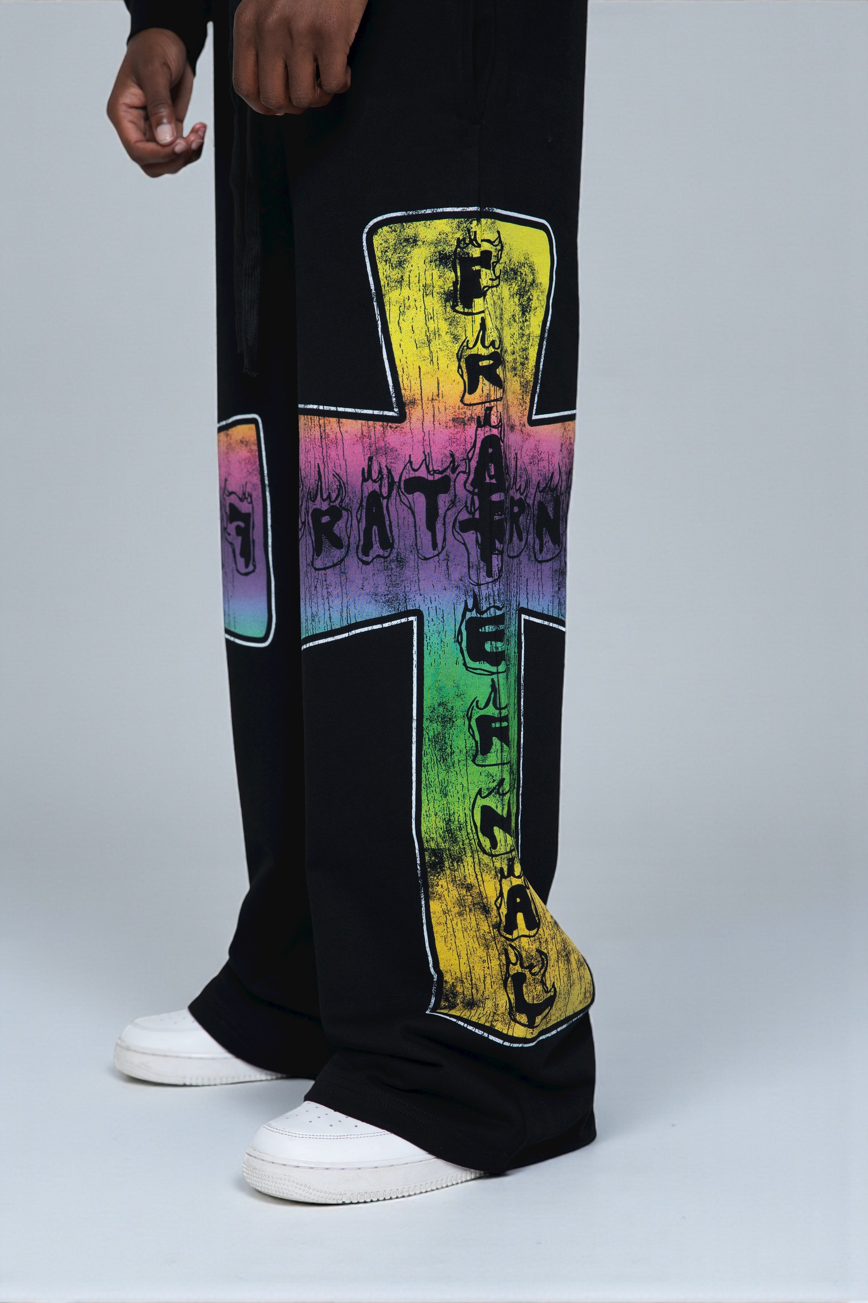 Black Blaze Of Faith Sweatpants