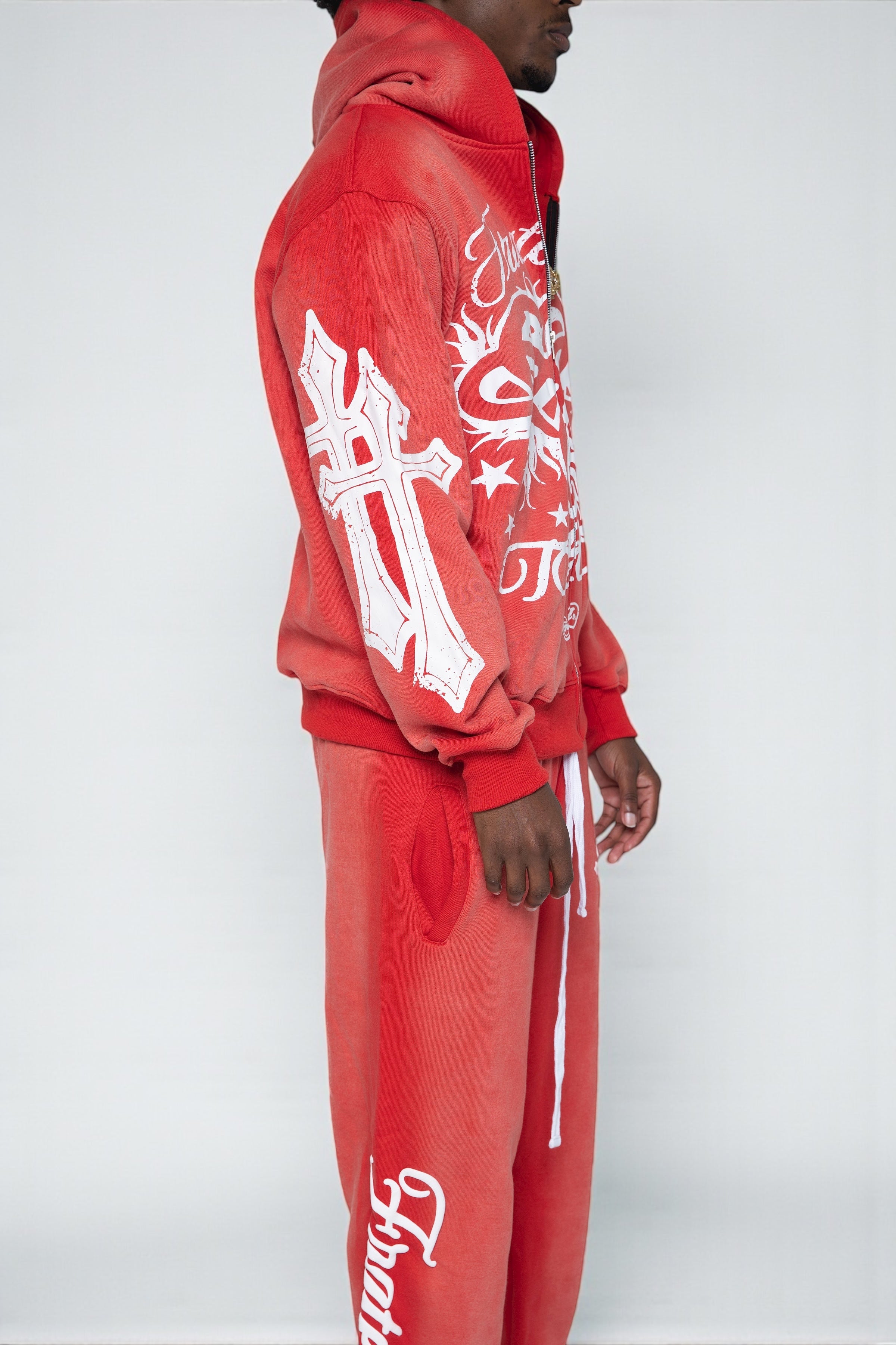 Red OG Zip-Up Hoodie