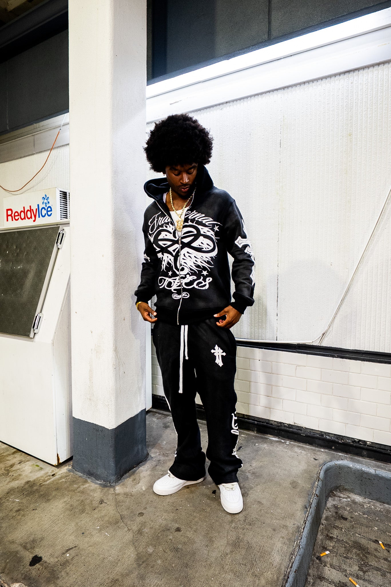 Black OG Zip-Up Hoodie