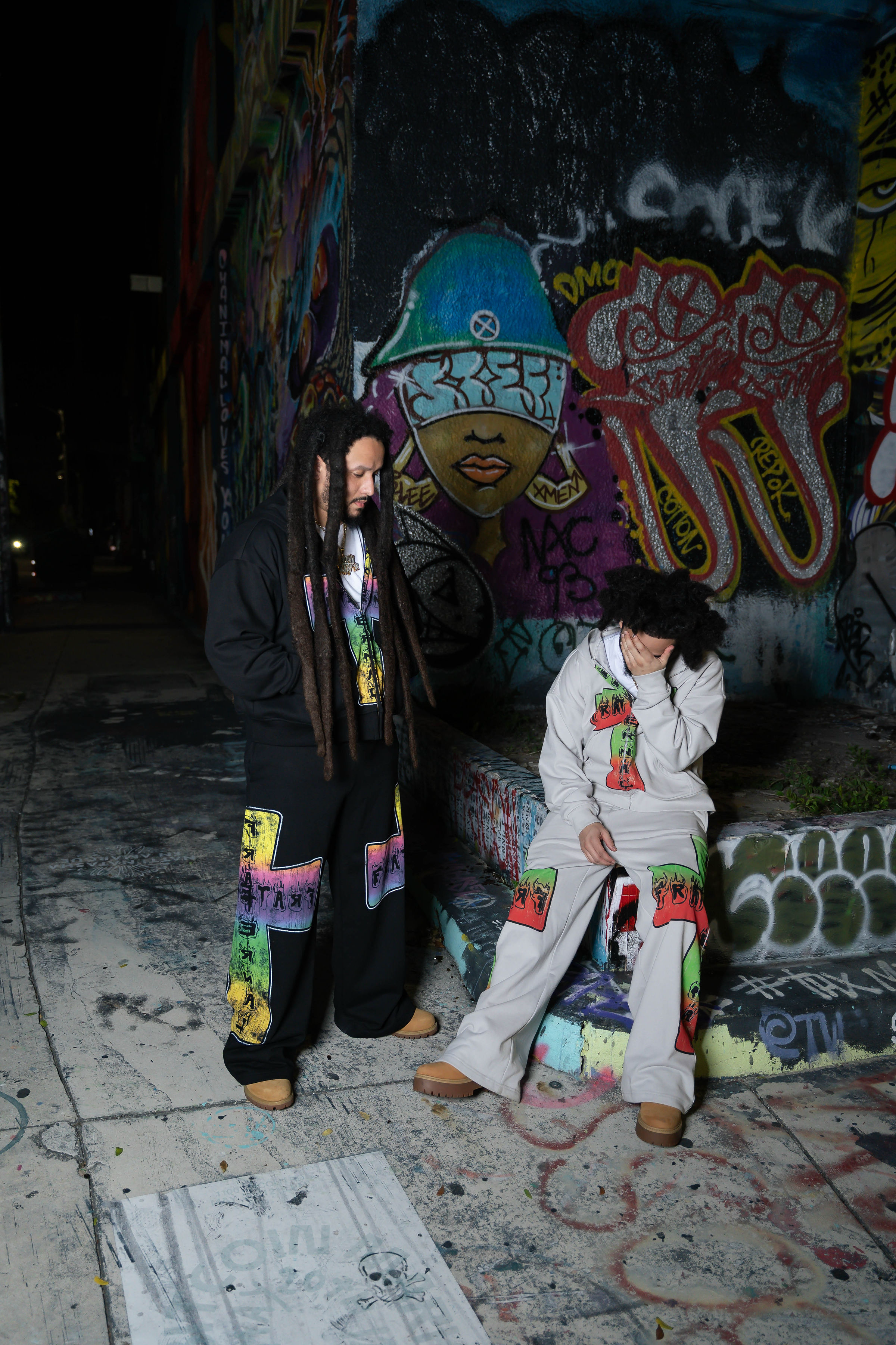 Grey Blaze Of Faith Sweatpants