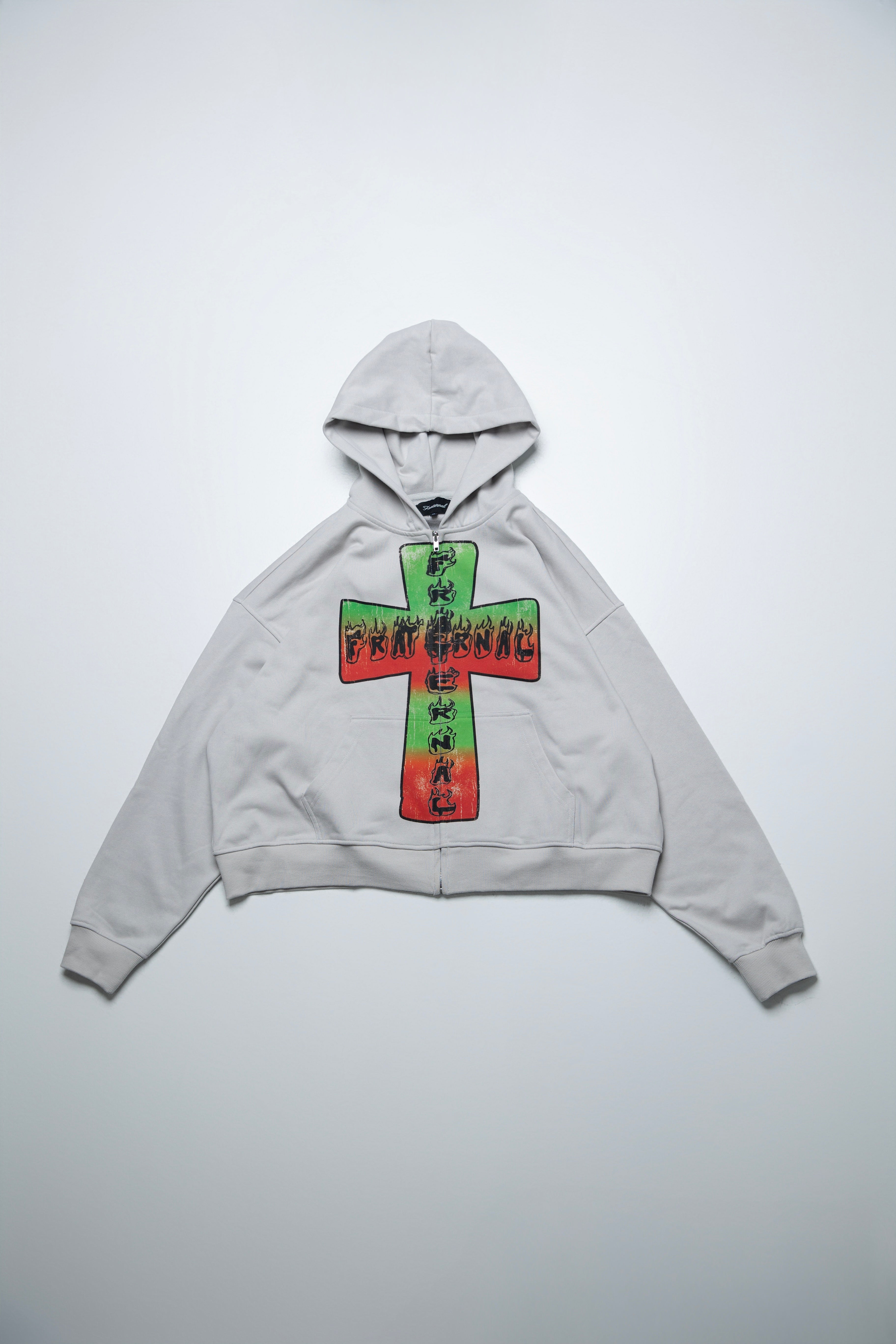 Grey Blaze Of Faith Hoodie