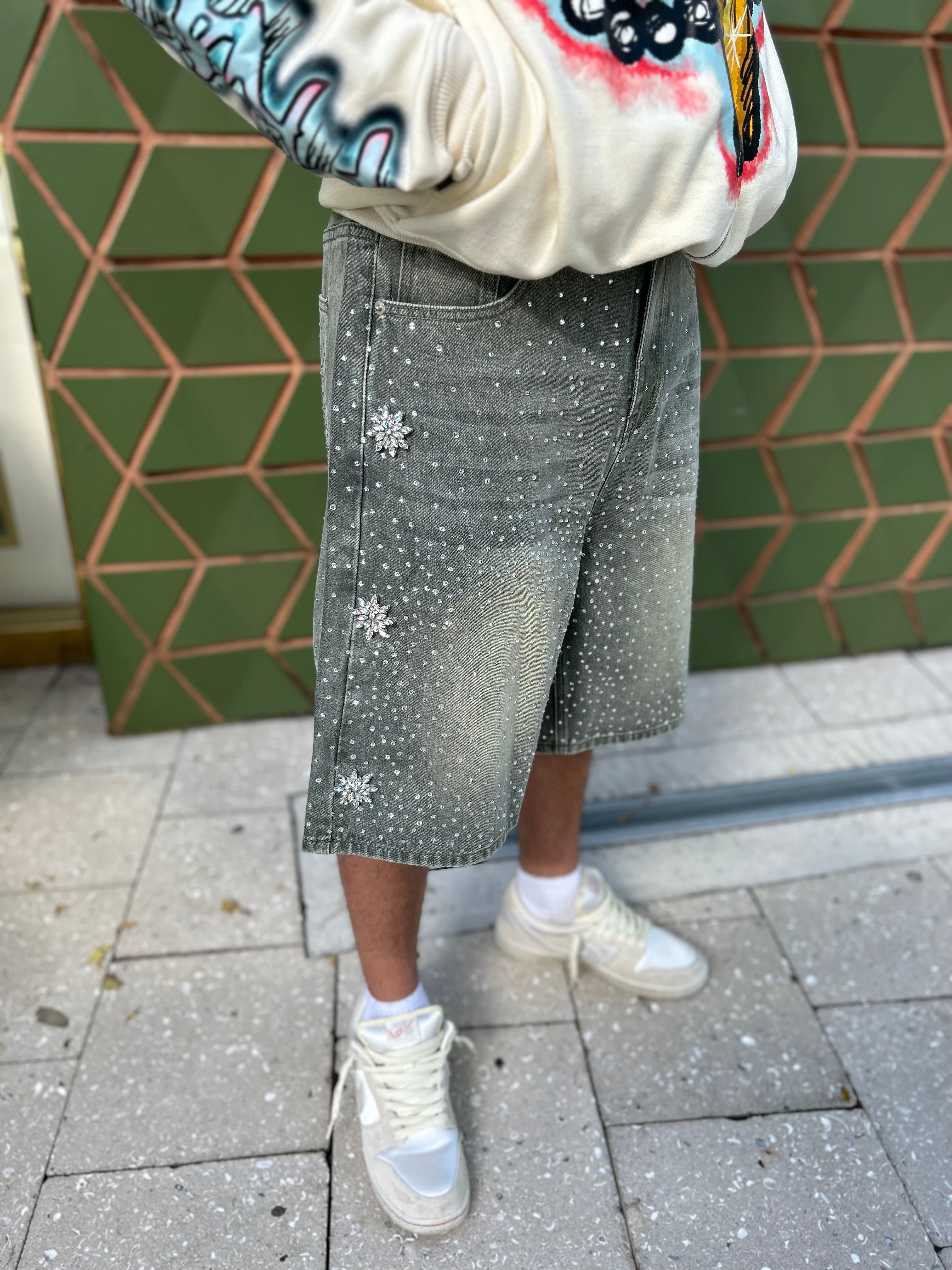 Washed Olive Astro Jorts