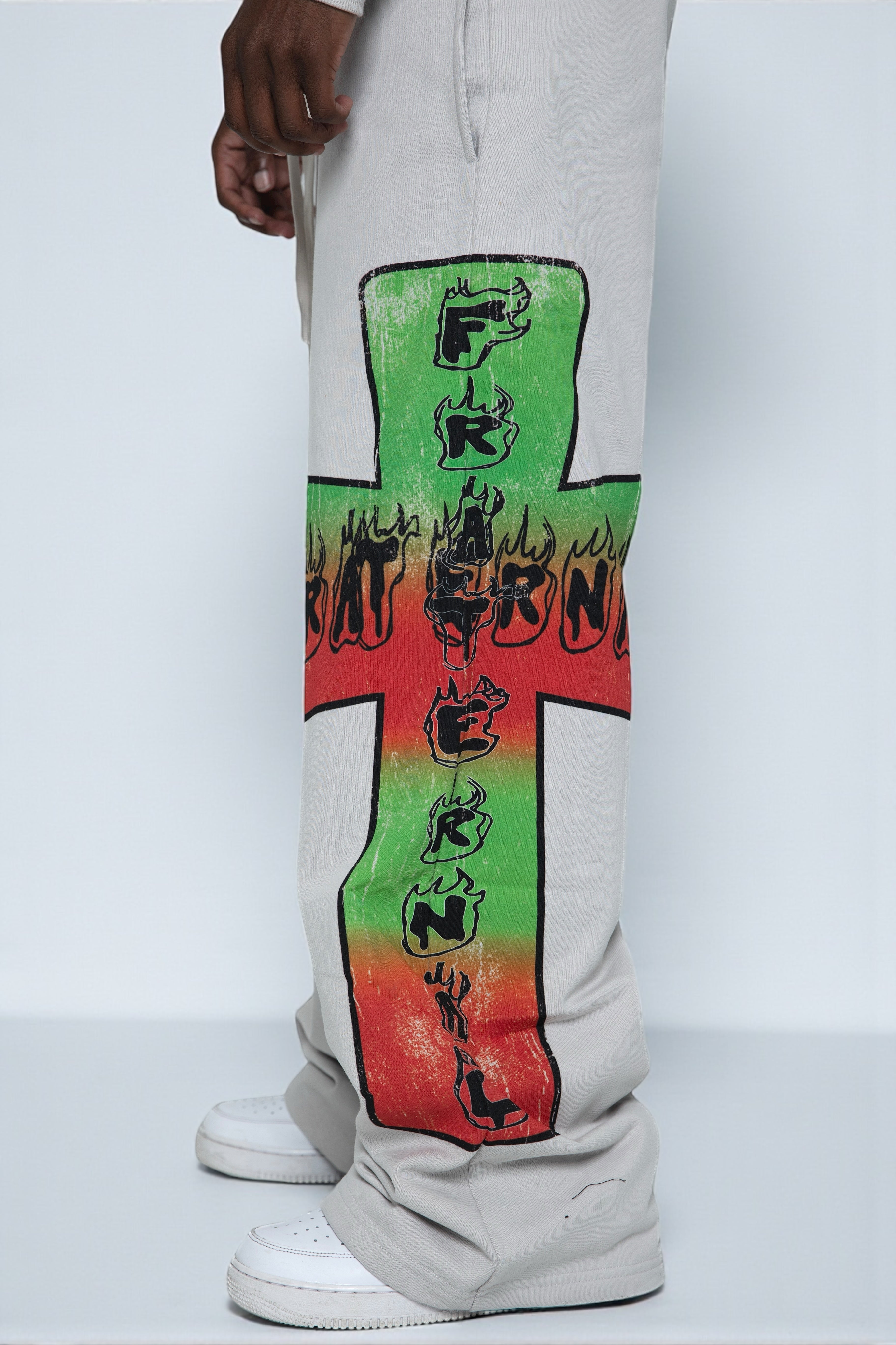 Grey Blaze Of Faith Sweatpants