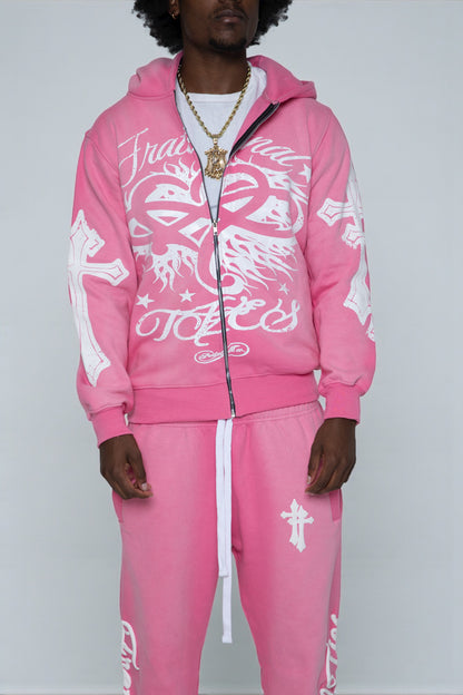 Pink OG Zip-Up Hoodie
