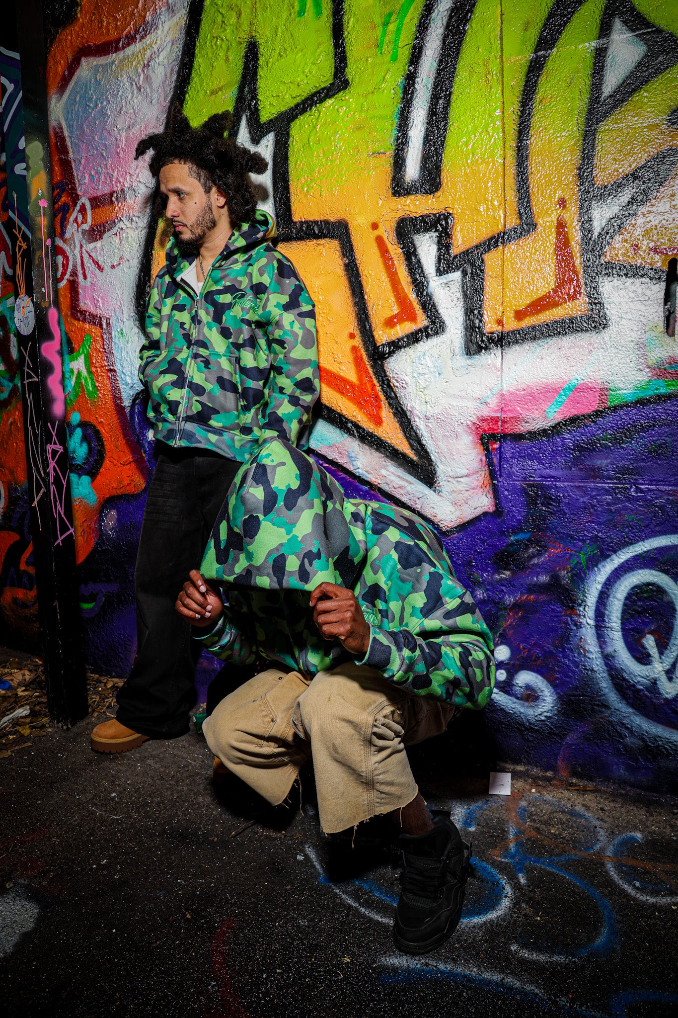 Army Green Camo Recon Hoodie