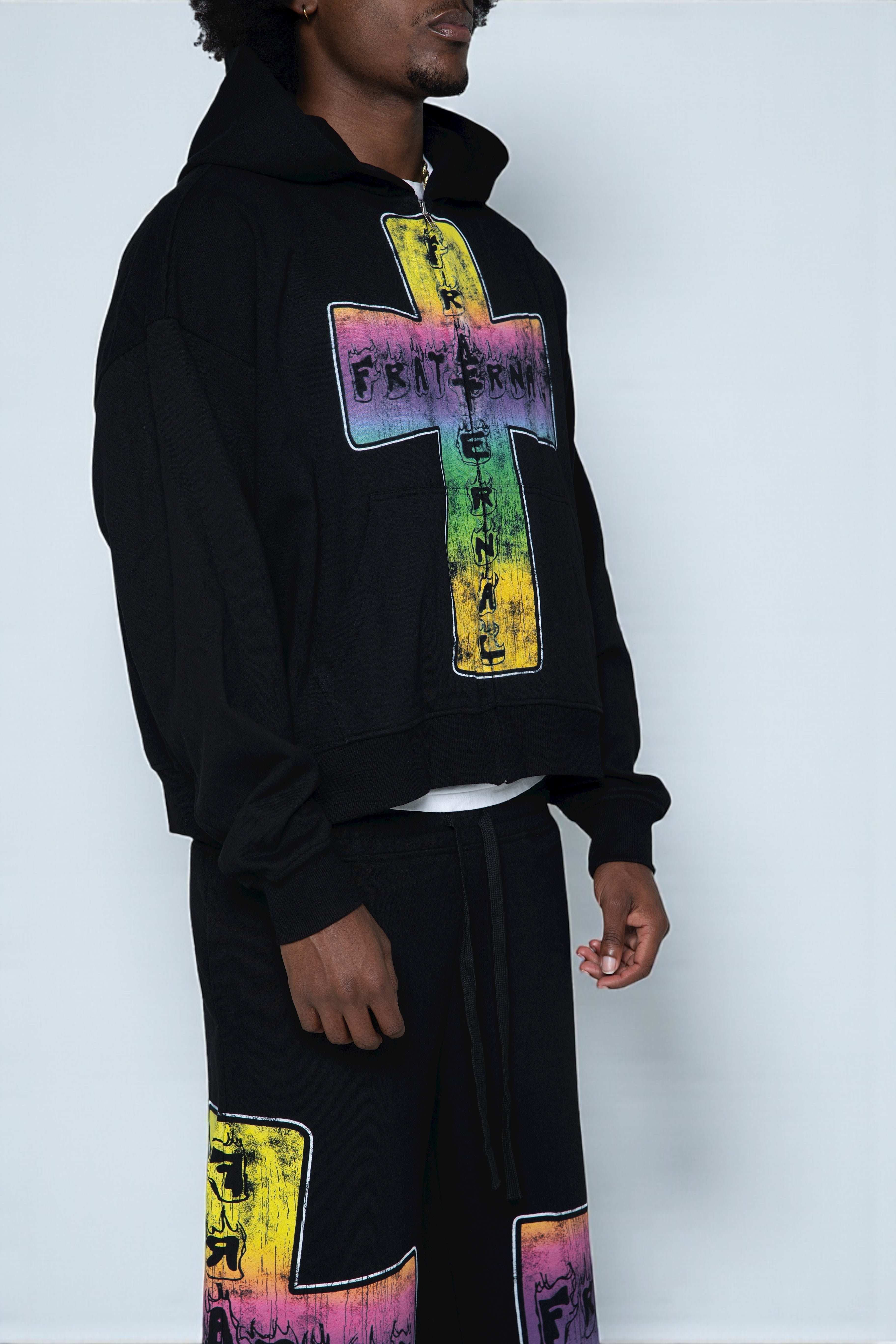 Black Blaze Of Faith Hoodie