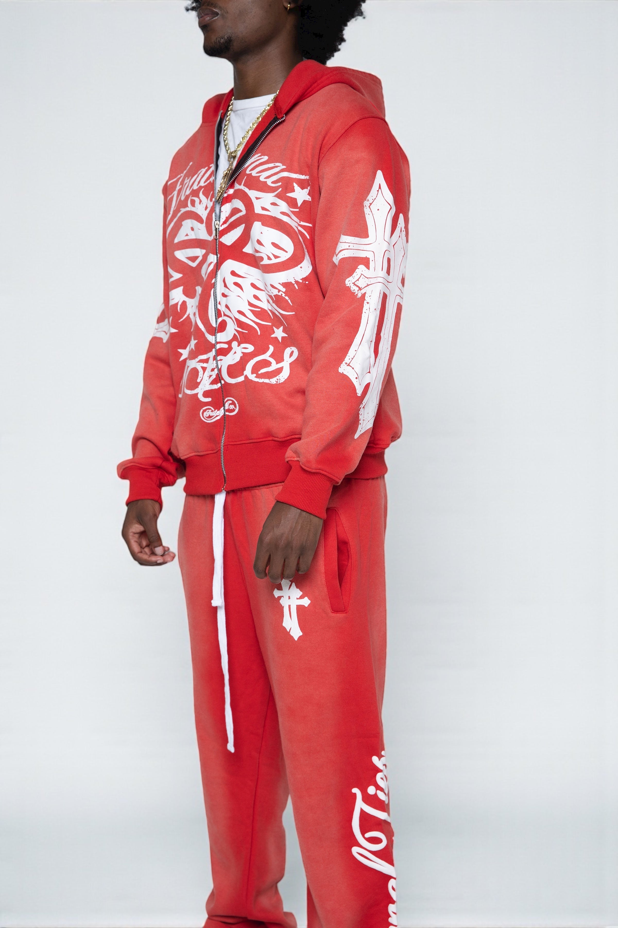 Red OG Zip-Up Hoodie