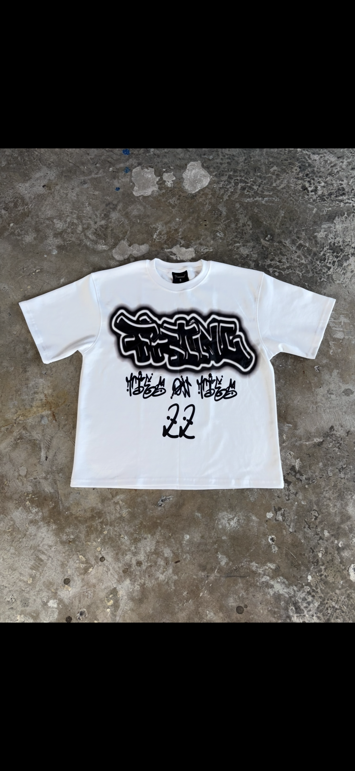 White & Black Essential FRTNL Tshirt