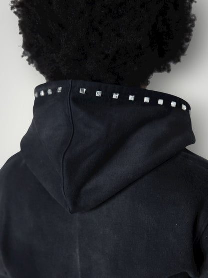 BLACK ROSARY HOODIE