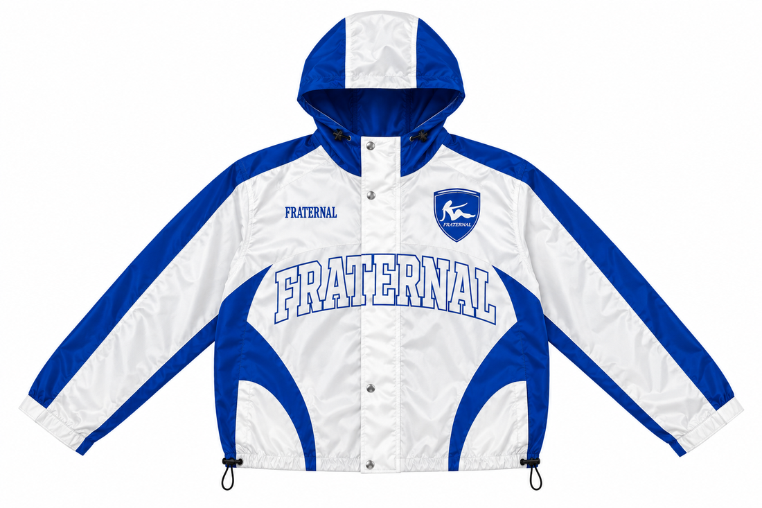 White & Blue Grand Prix Hoodie