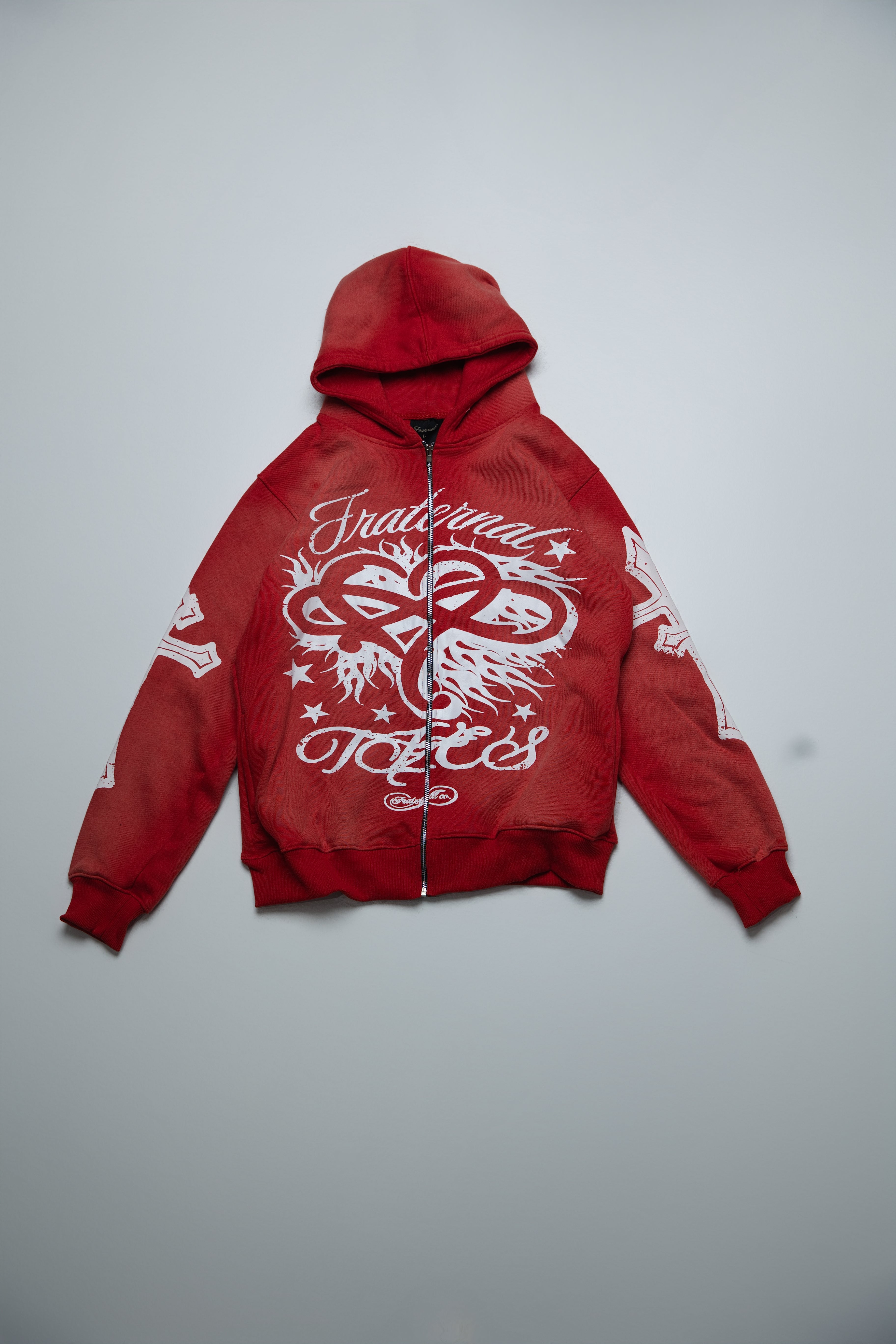 Red OG Zip-Up Hoodie – Fraternal.Co