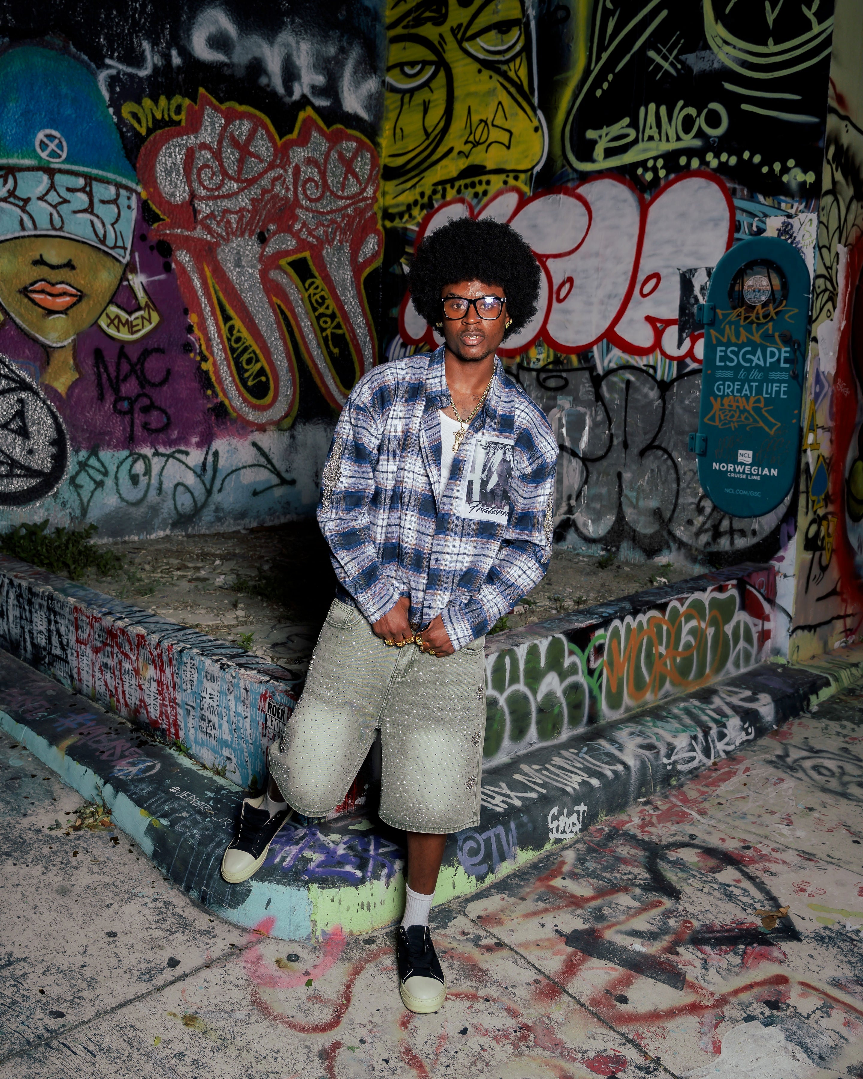 Washed Olive Astro Jorts