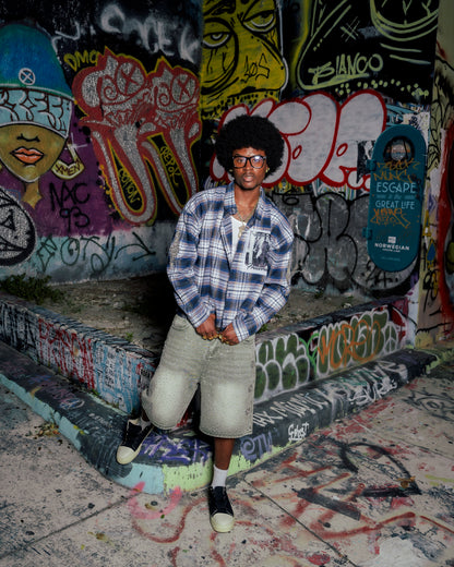 Washed Olive Astro Jorts