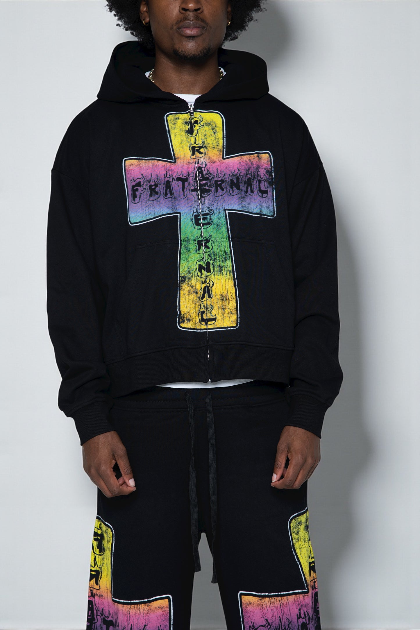 Black Blaze Of Faith Hoodie