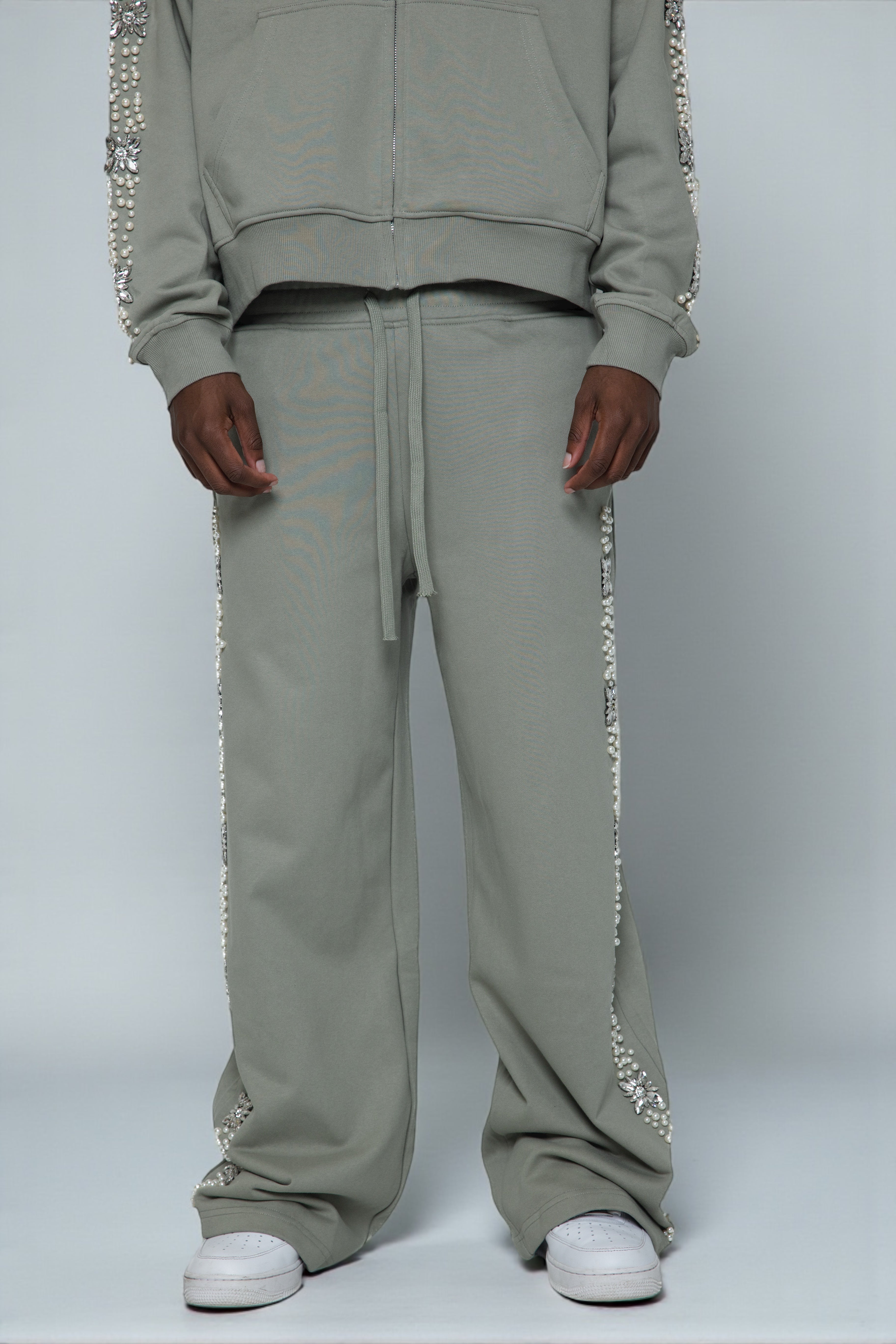 Olive What The Pearl Sweatpants
