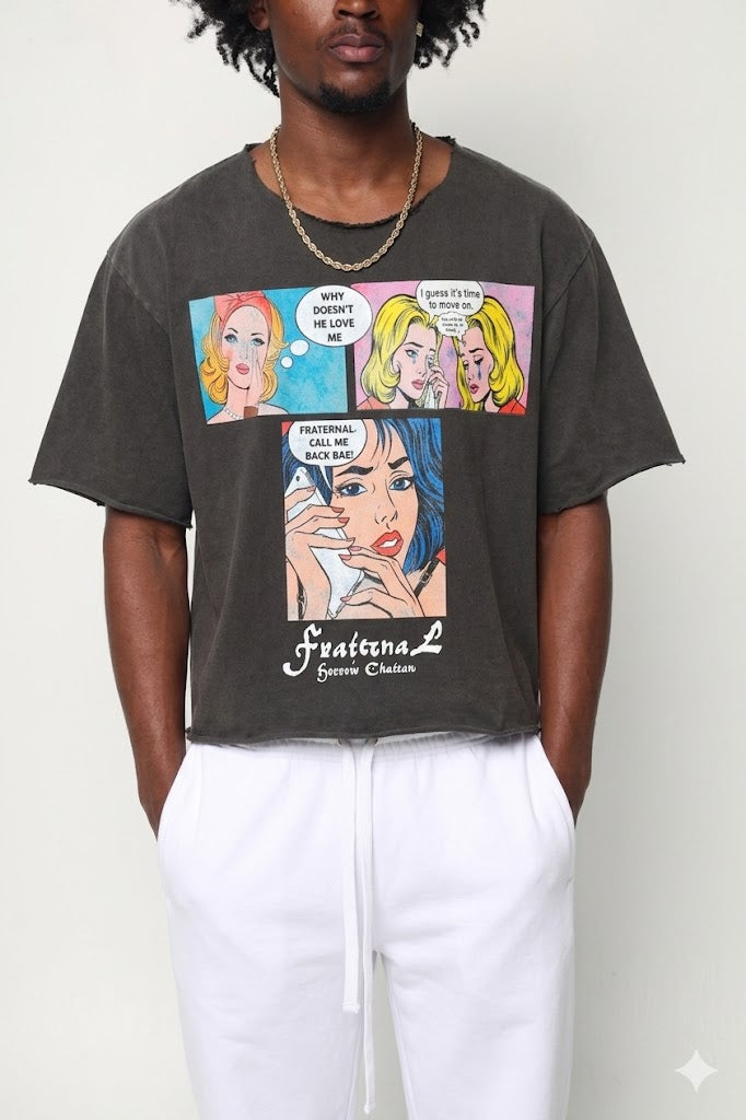 Sorrow Chateau Pop Art Tshirt (shadow grey)