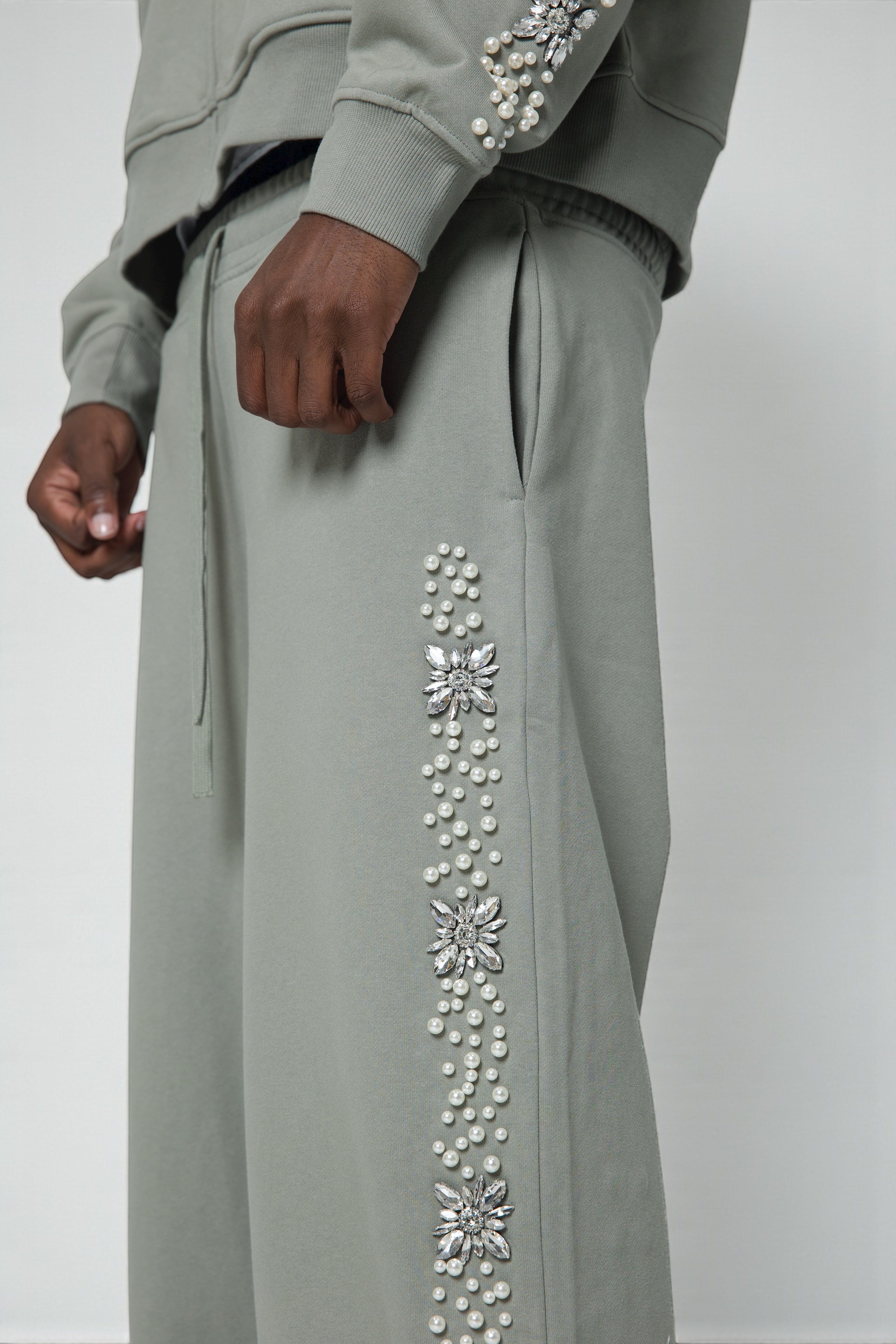 Olive What The Pearl Sweatpants