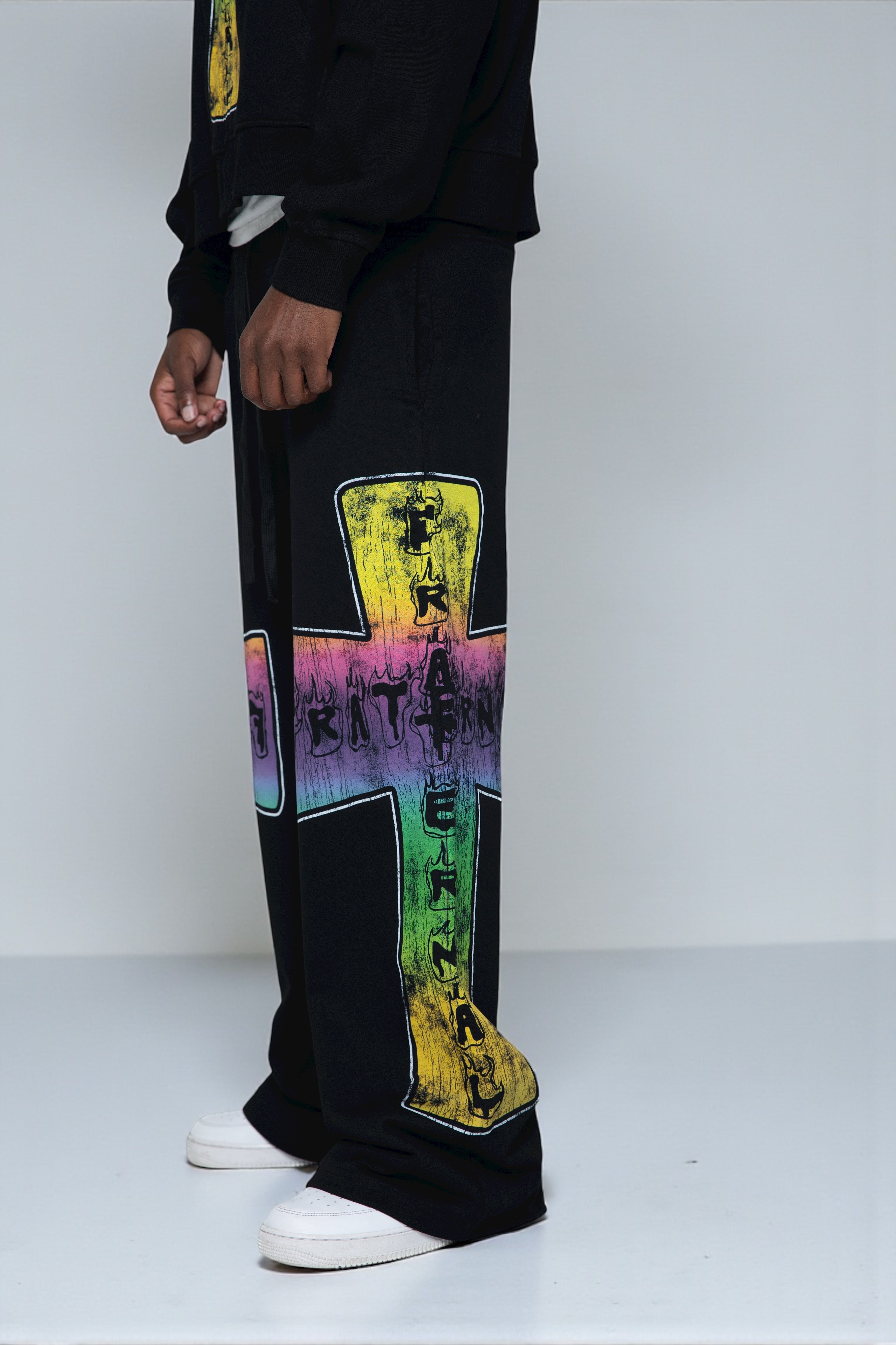 Black Blaze Of Faith Sweatpants