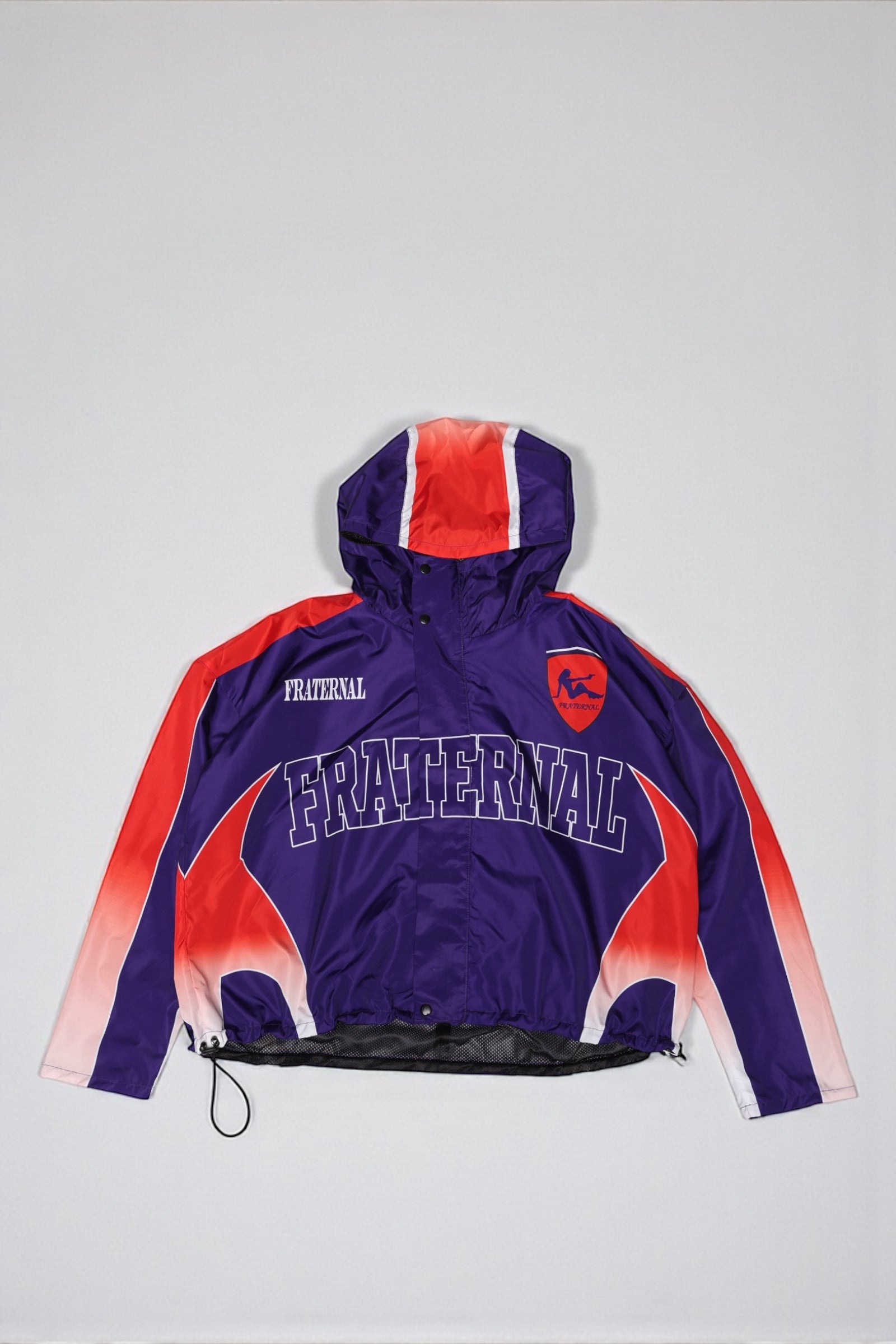 Purple/Red Windbreaker Hoodie