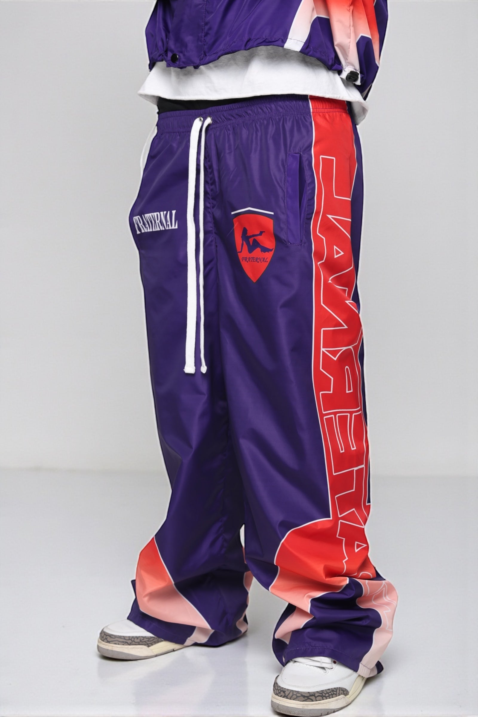 Purple/Red Windbreaker Pants