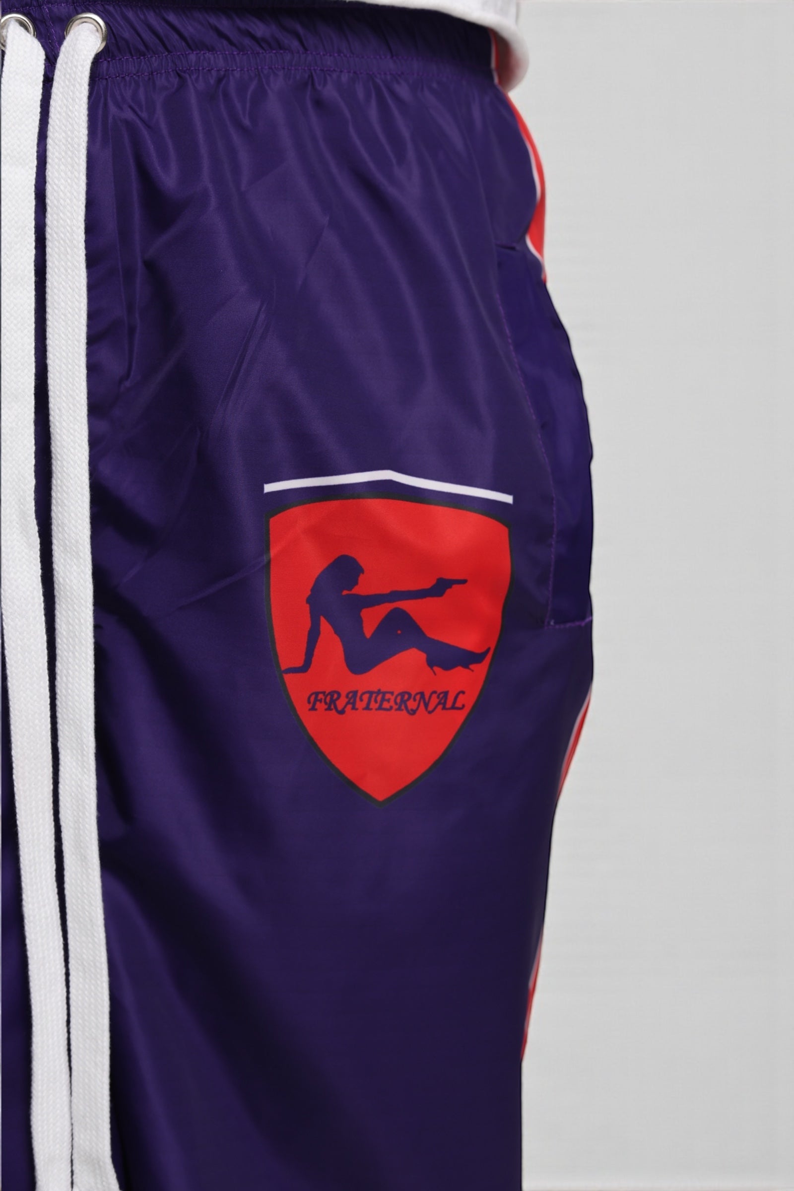 Purple/Red Windbreaker Pants