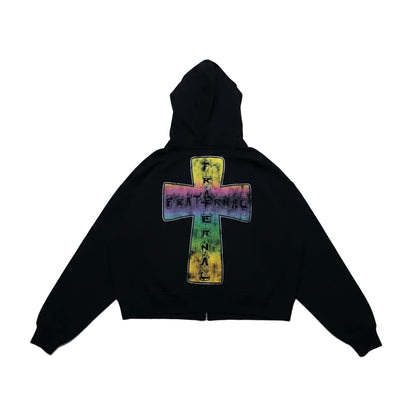 Black Blaze Of Faith Hoodie