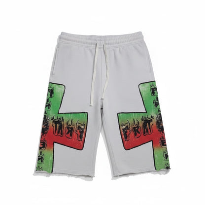 Grey Blaze Of Faith 3 Quarter Shorts