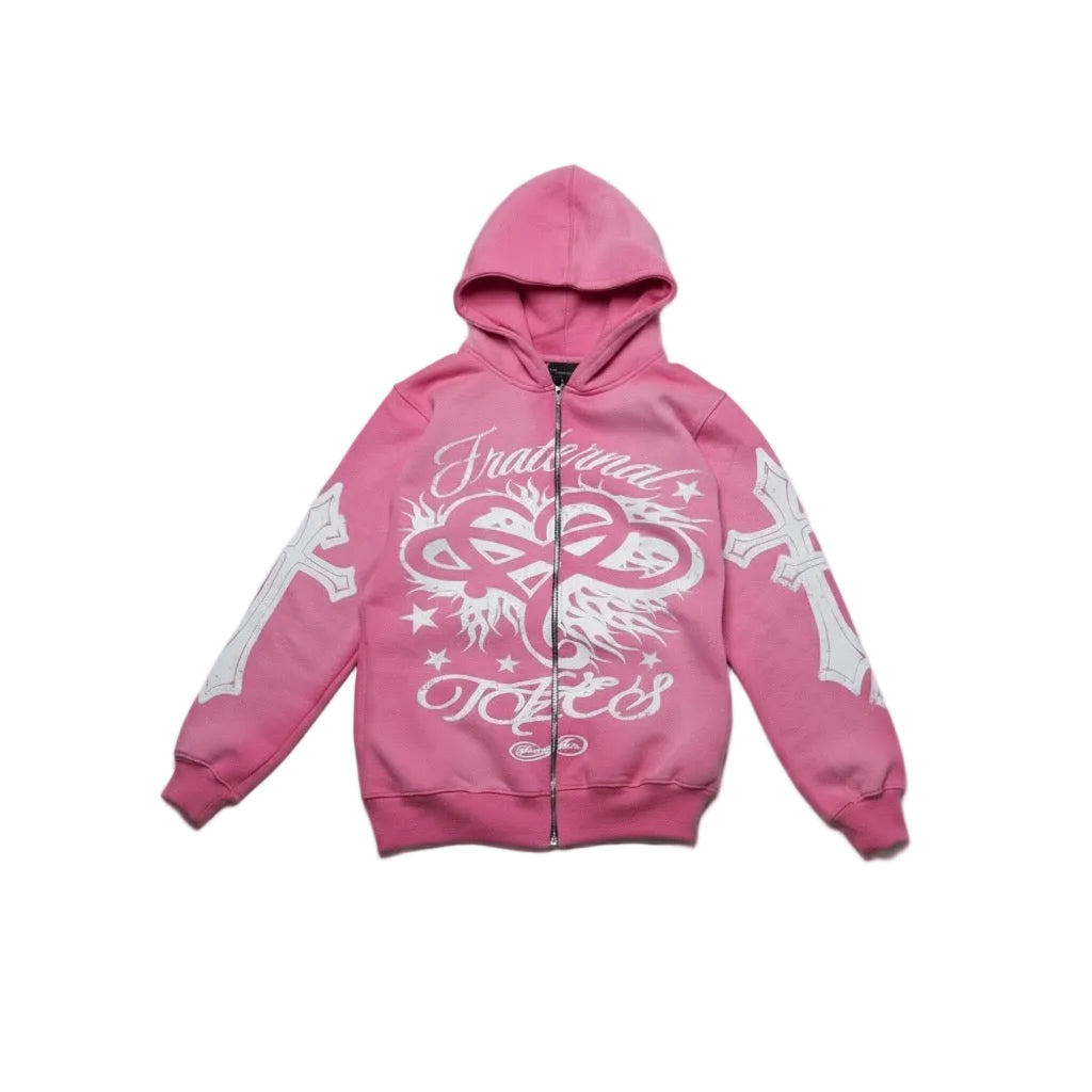 Pink OG Zip-Up Hoodie