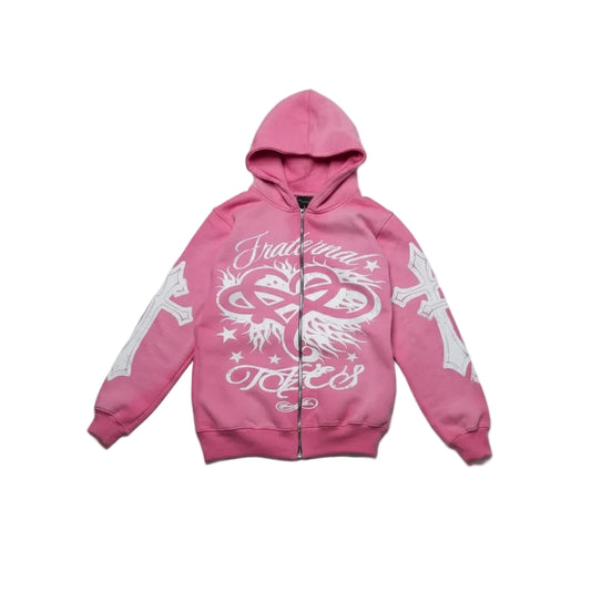 Pink OG Zip-Up Hoodie