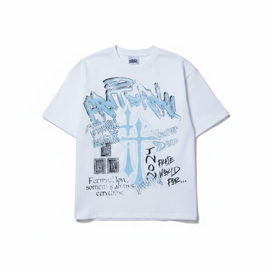 Baby Blue Double Cross TShirt